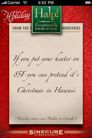 Holiday Advice