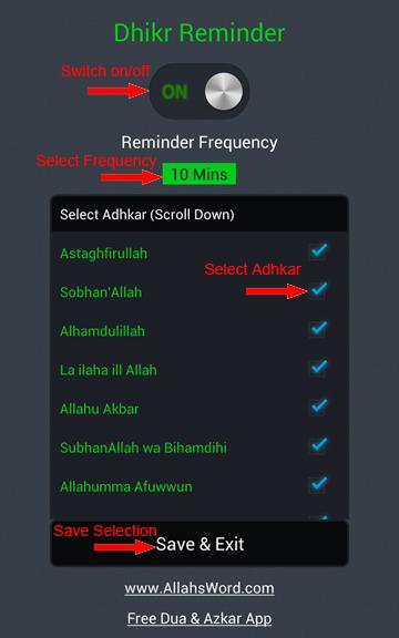 Dhikr Reminder