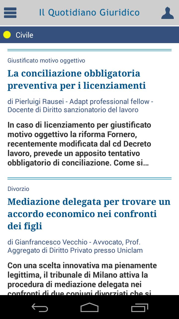 Notizie Quotidiano Giuridico