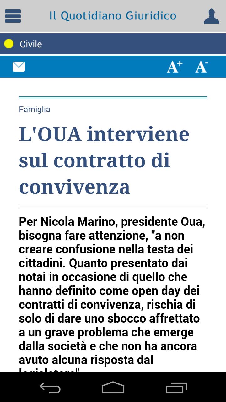 Notizie Quotidiano Giuridico