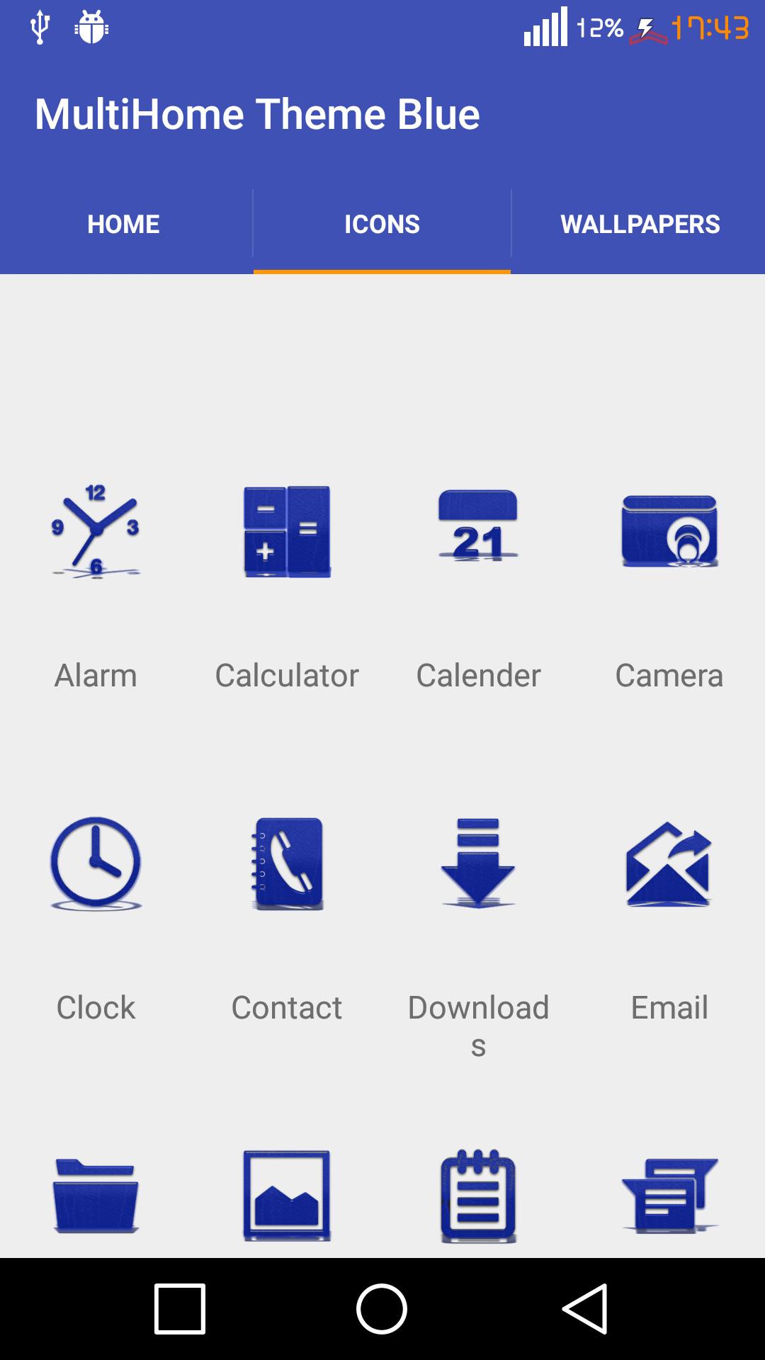 Theme for MultiHome-Blue