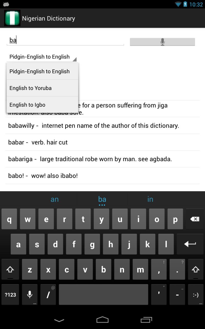 Nigerian Dictionary