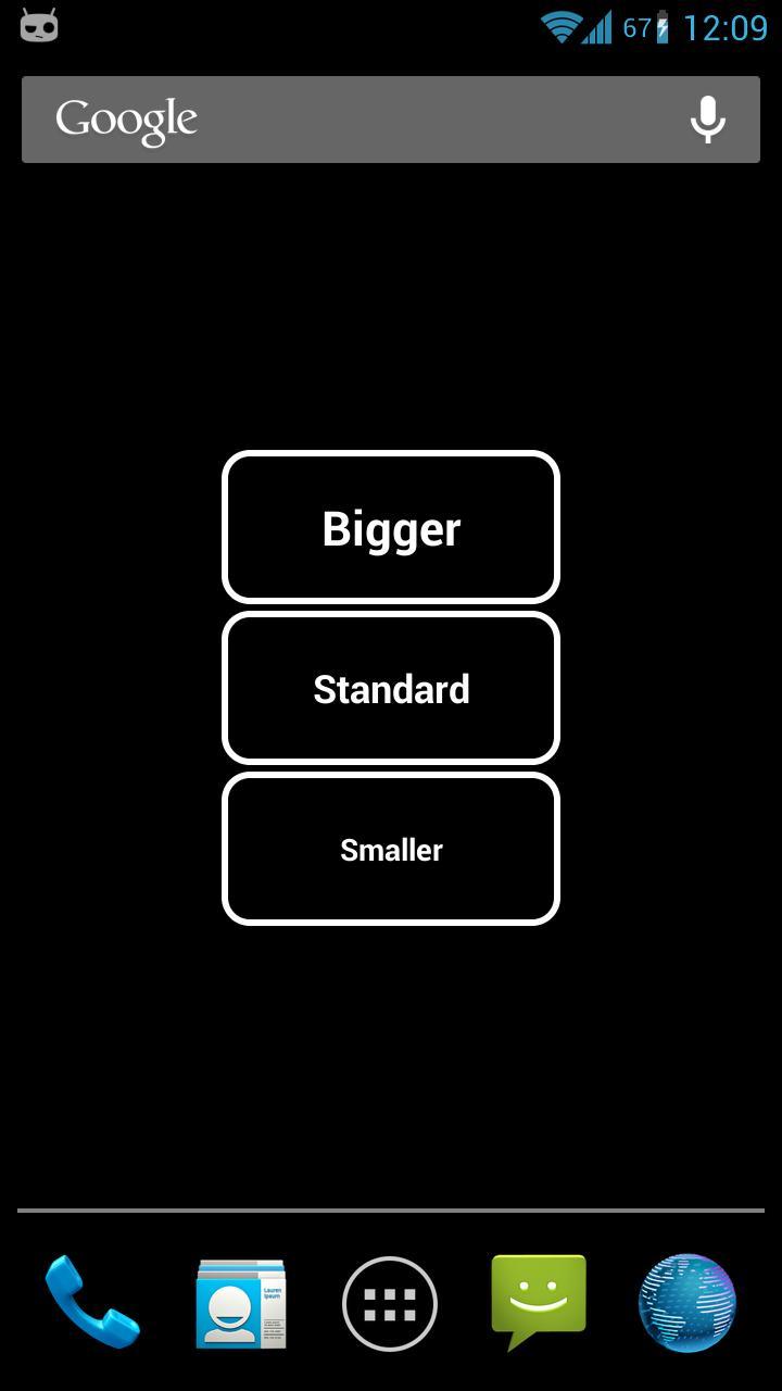 Big Font Widget