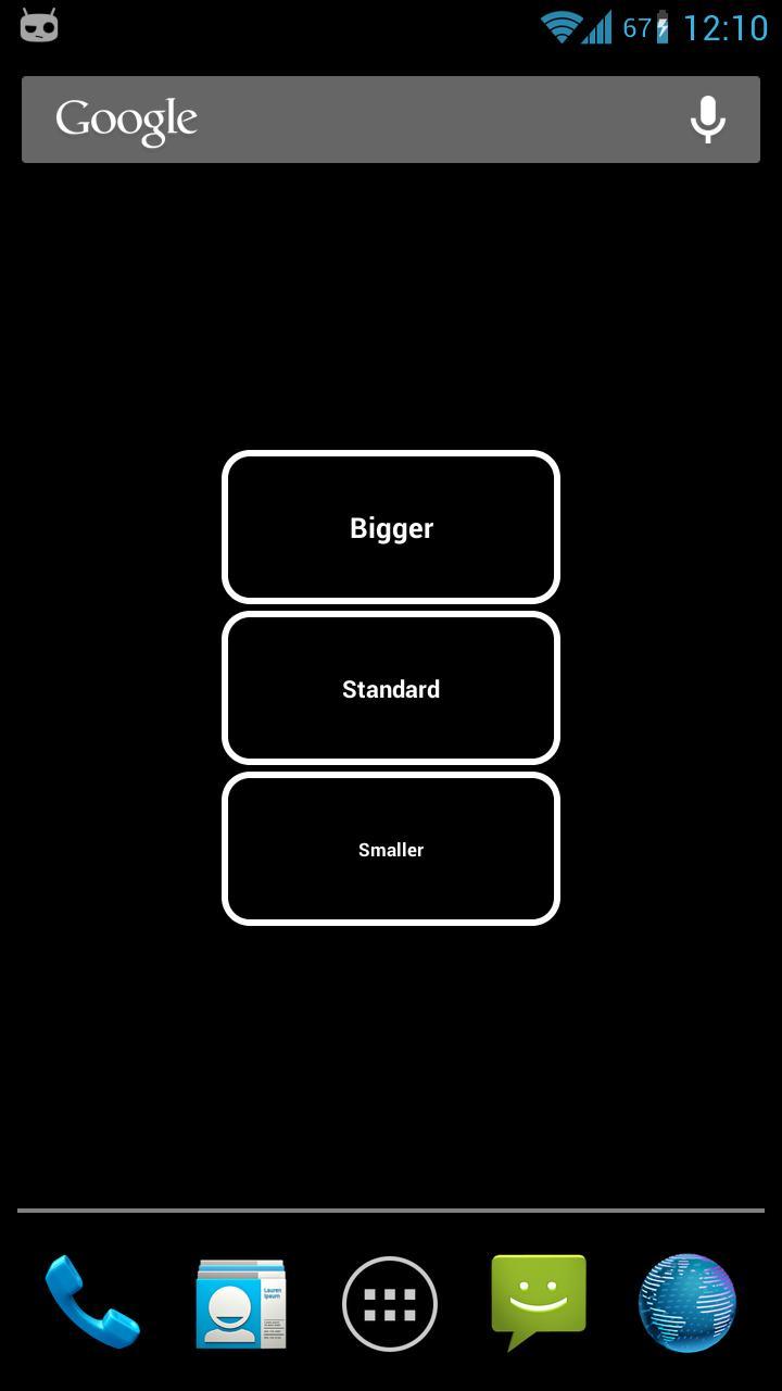 Big Font Widget