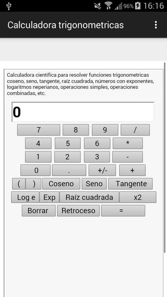 Calculadora trigonometricas