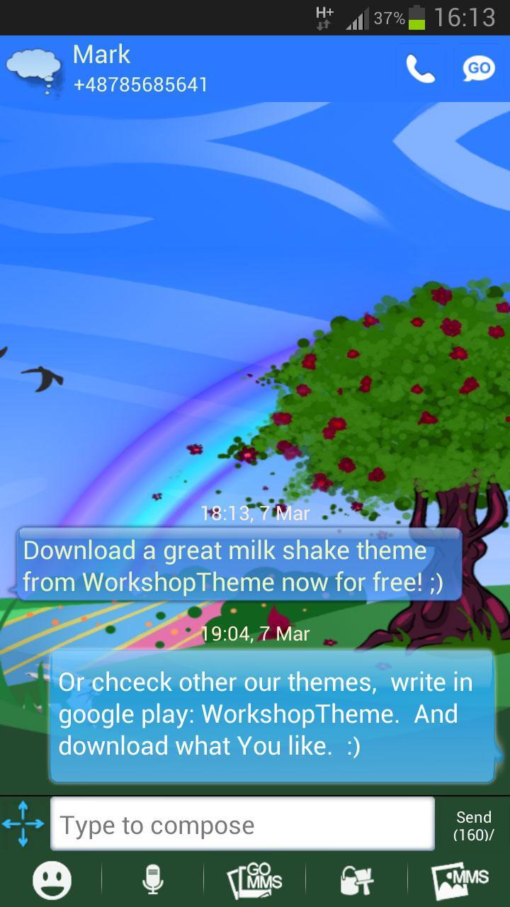 GO SMS Pro Theme Spring