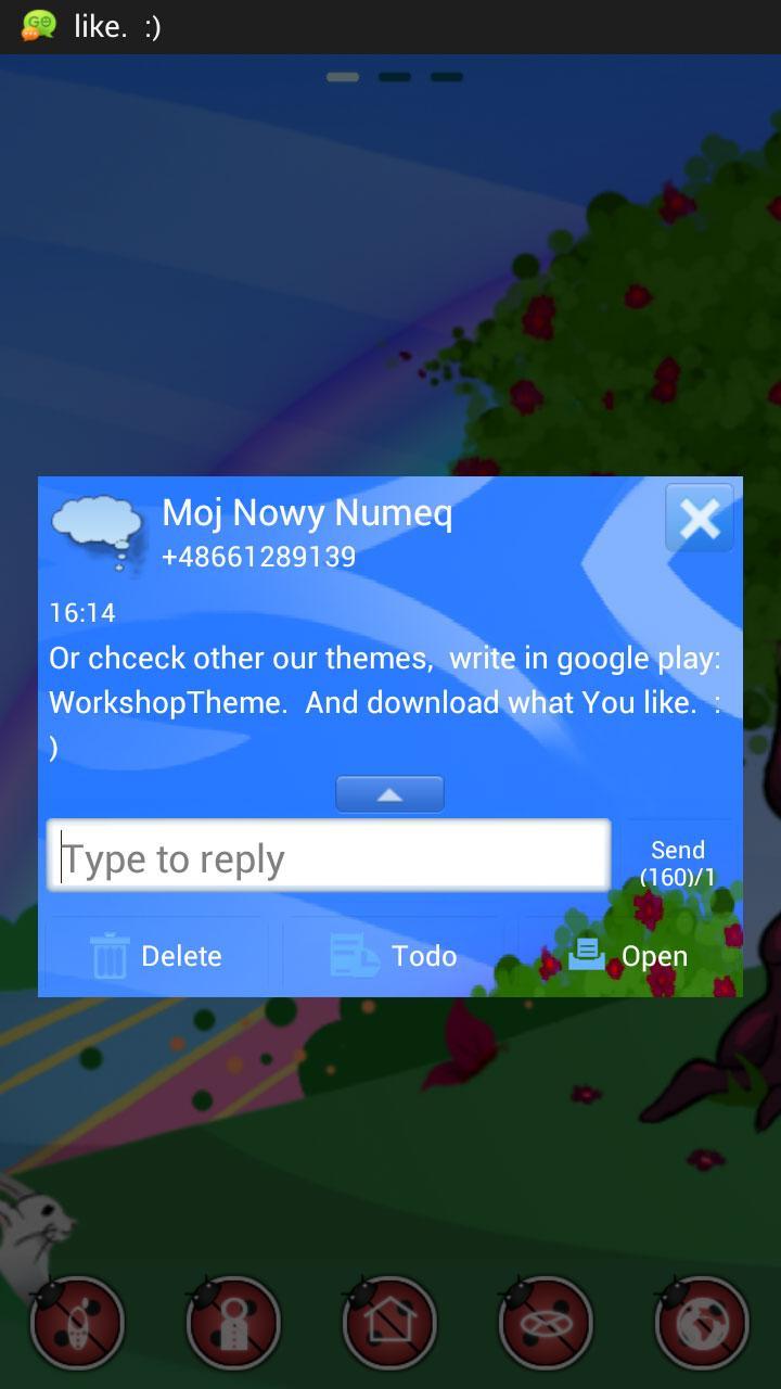 GO SMS Pro Theme Spring