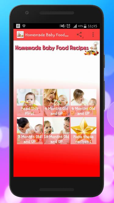 Homemade Baby Food Recipes