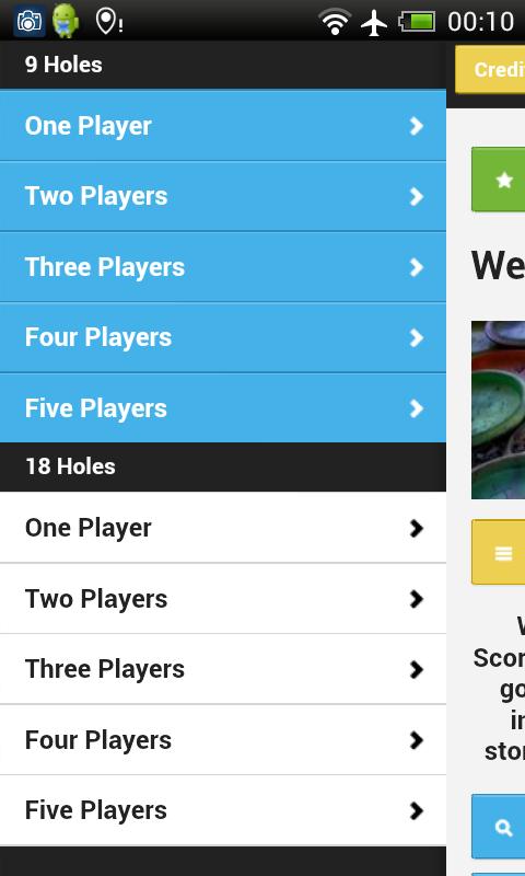 Score Card for Disc Golf