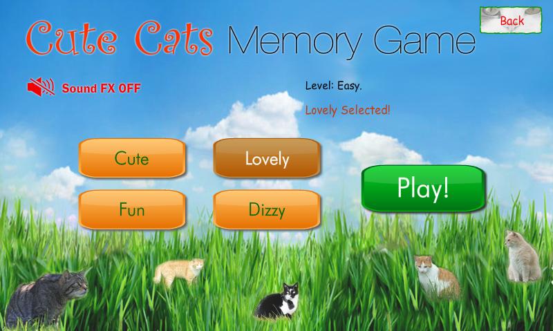 Cute Cats Memory Game 2.0