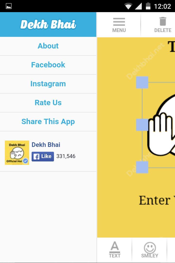 Dekh Bhai Meme Generator