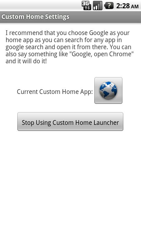 Custom Home Launcher