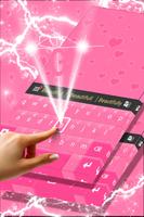 Pink Hearts Keyboard Theme