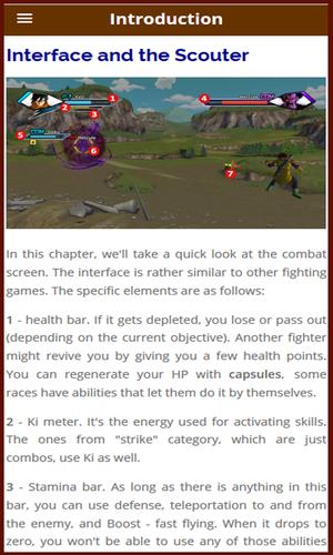 Guide for Dragon Ball