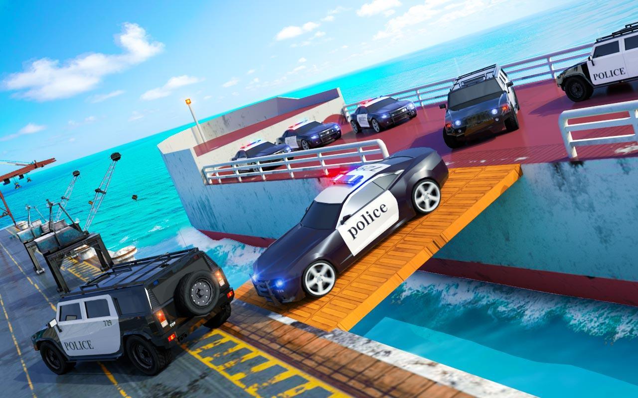 Police Transport Ship Car Simulator