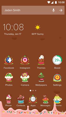 Cartoon Theme - Chocolate Cupcake