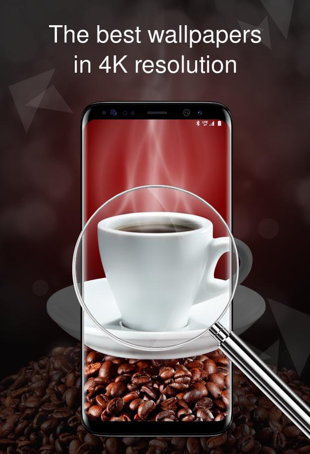 Wallpaper 4K with coffee