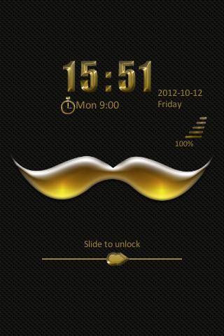 Go Locker Gold Mustache