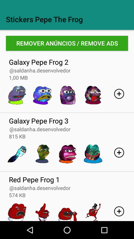 Figurinhas Pepe the Frog -  St