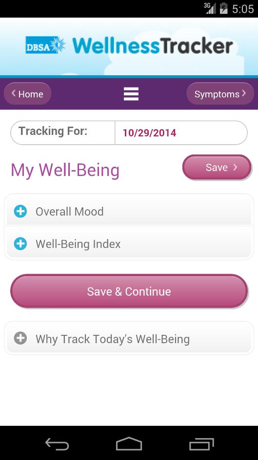 DBSA Wellness Tracker