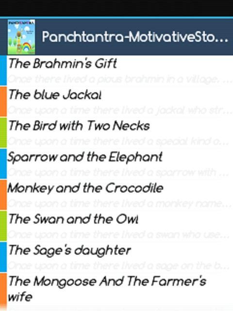 Panchtantra-Motivative Stories