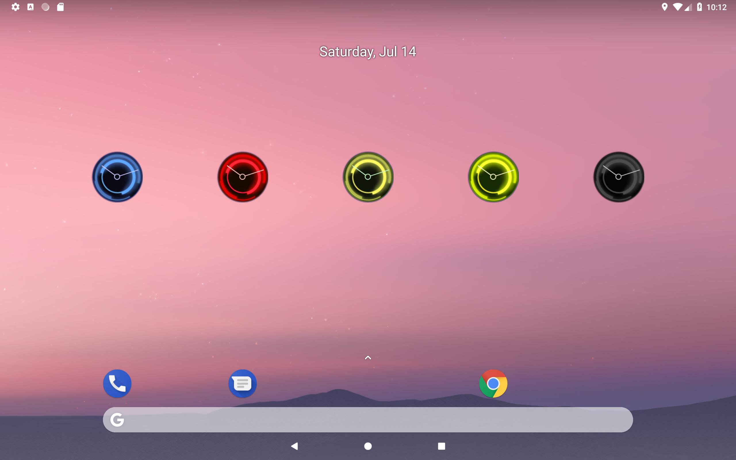 Honeycomb Clock Widget
