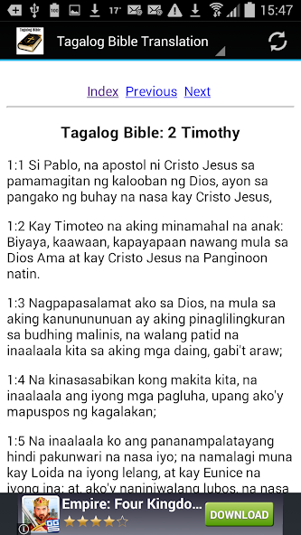 Tagalog Bible Translation