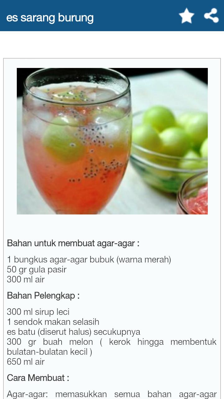 Resep Minuman Segar Pilihan