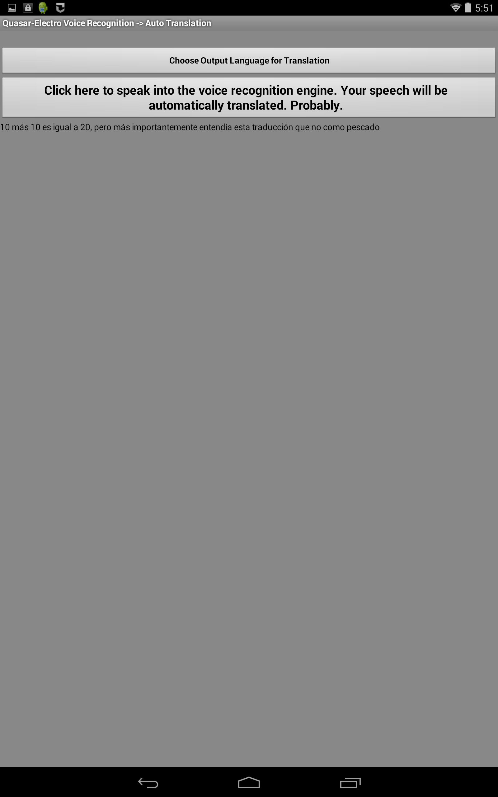 Quasar Language Translator