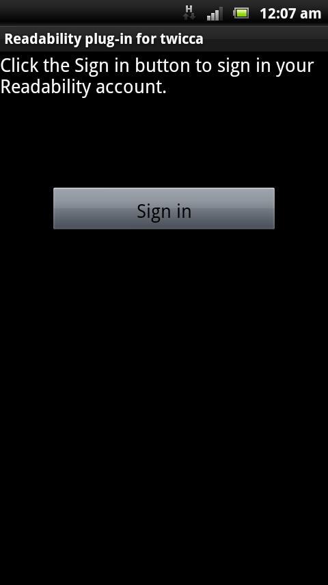 Readability plug-in for twicca
