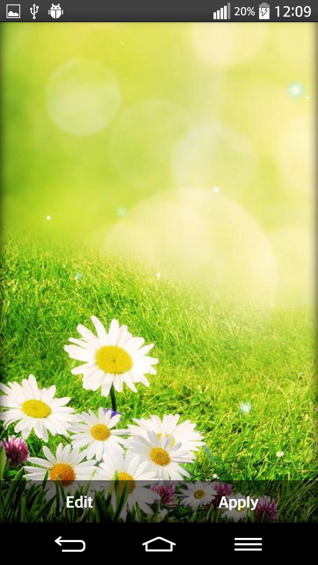 Natural Flowers Live Wallpaper