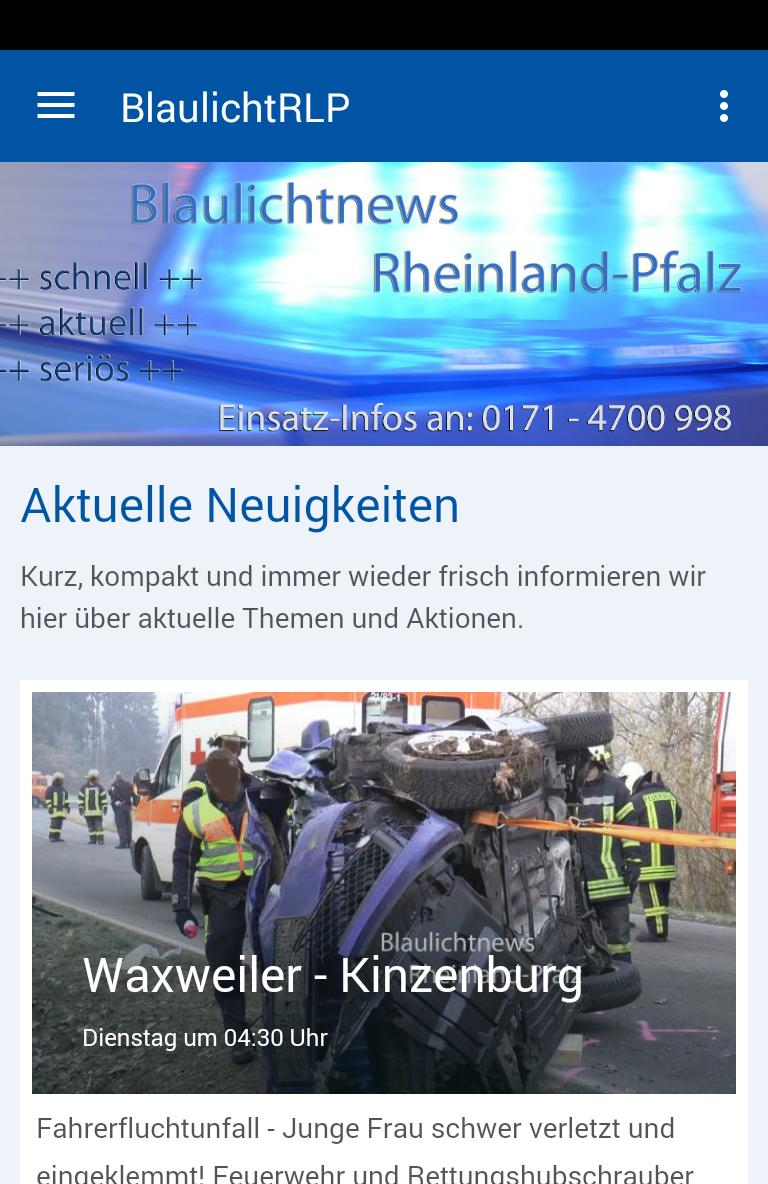 Blaulichtnews Rheinland-Pfalz