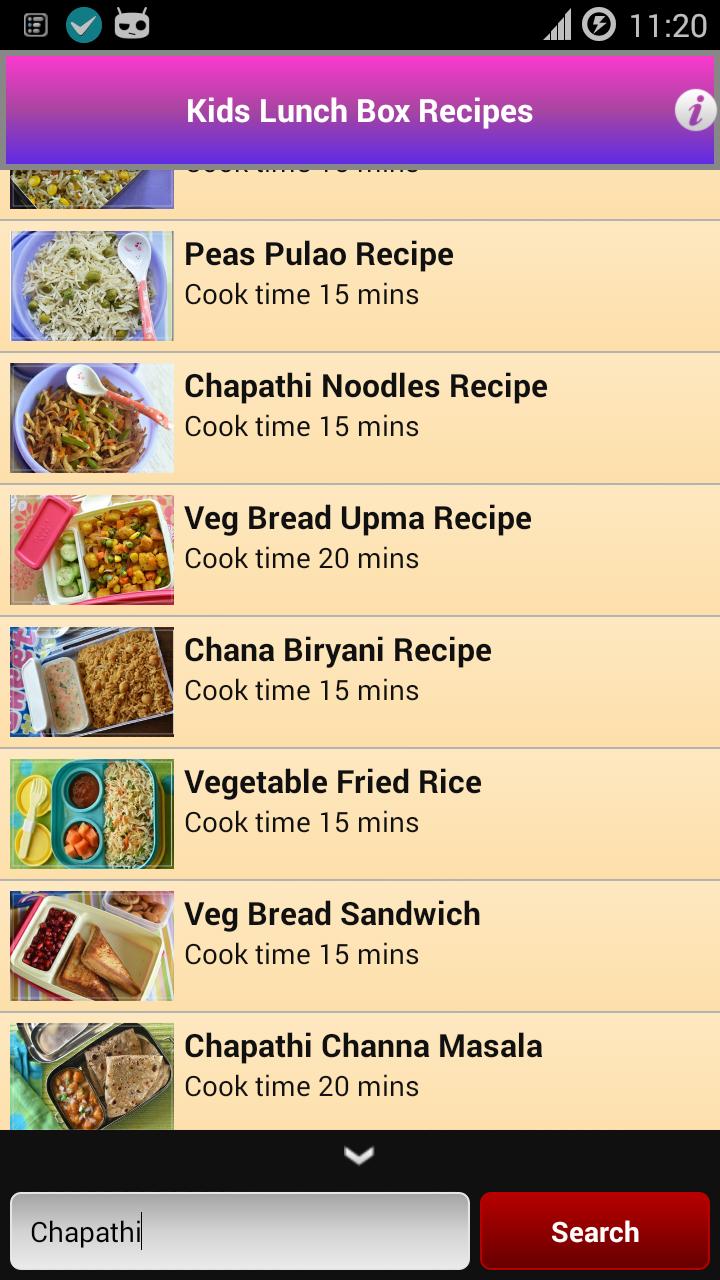 Kids Lunchbox Recipes