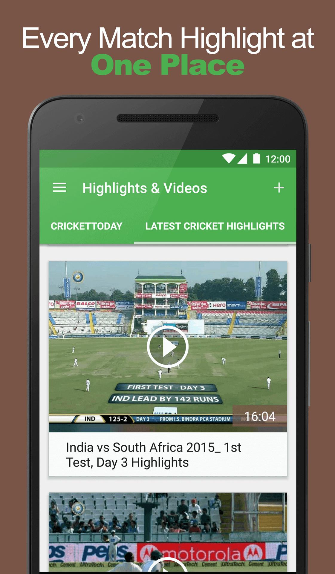CricVideos: Highlights & News