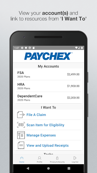Paychex Benefit Account