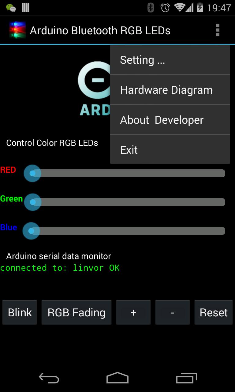 Arduino Bluetooth RGB LEDs