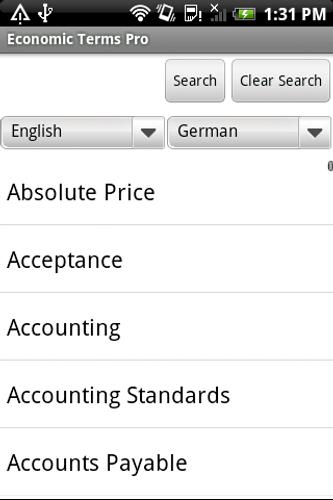 Dictionary of Economic Terms+