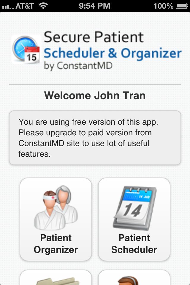 Patient Scheduler & Organizer