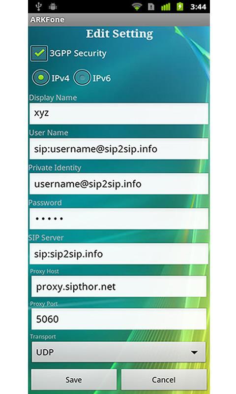 ARKFone SIP Dialer