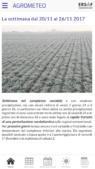 ERSAF Agrometeo