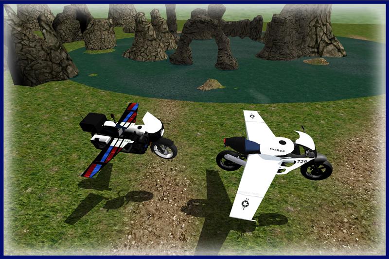 Flying Police Bike Simulator