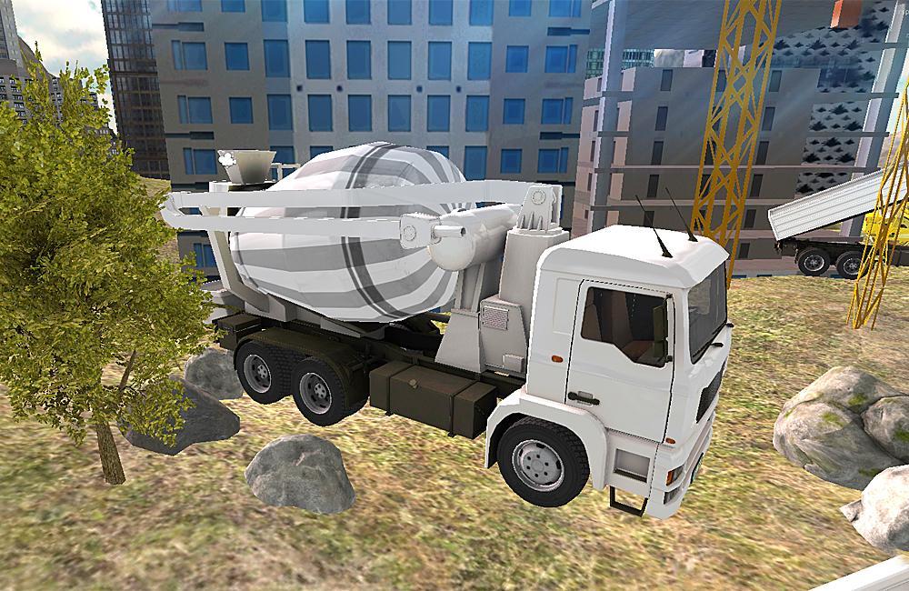 Construction mixer truck