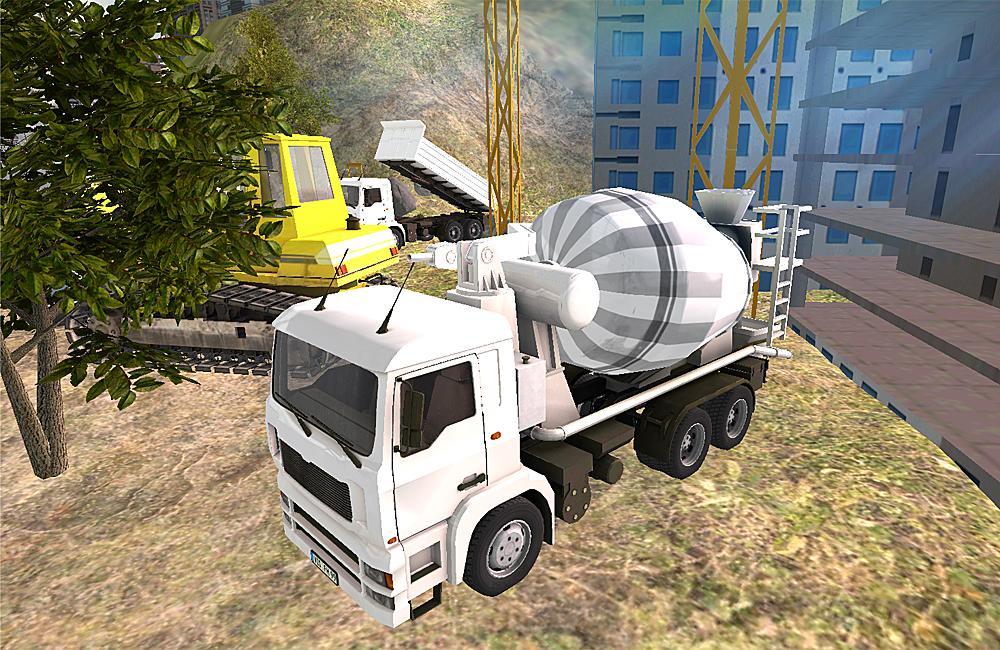Construction mixer truck