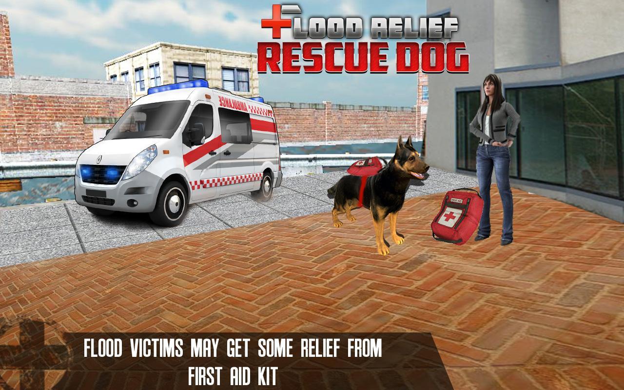 Flood Relief 911 Rescue Duty : Dog Simulator