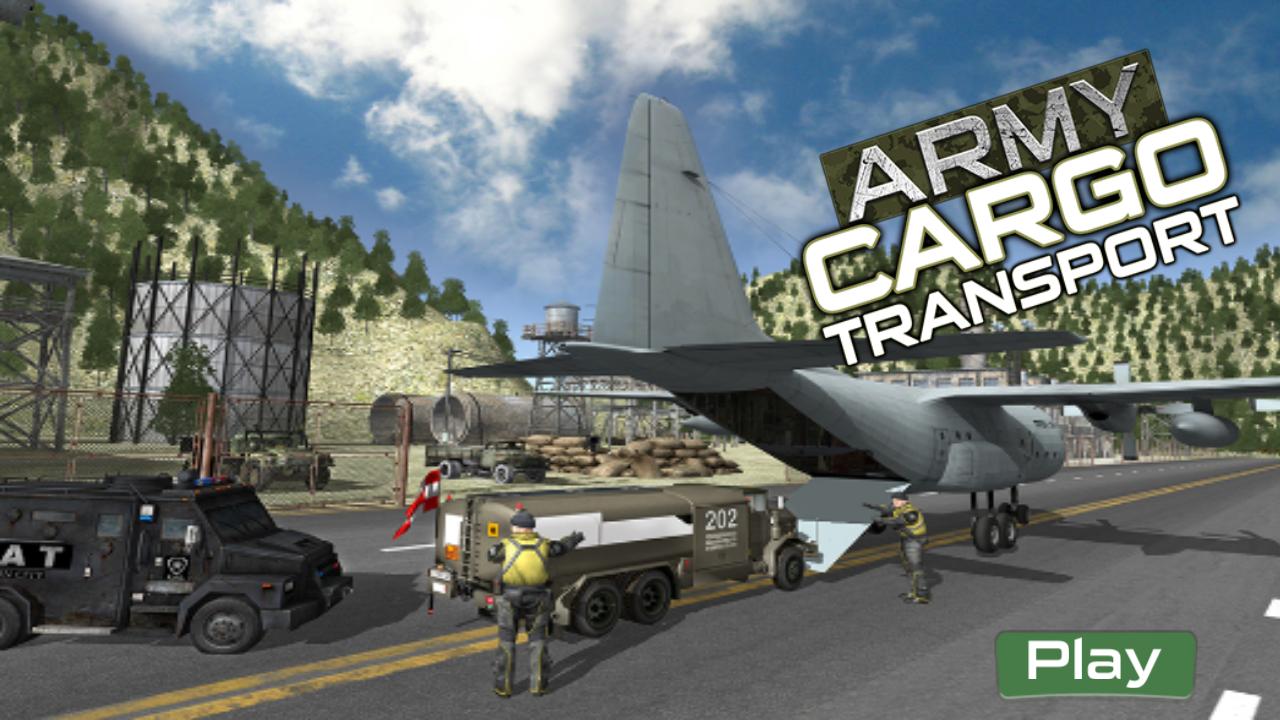 Army Cargo Plane Transport 3D