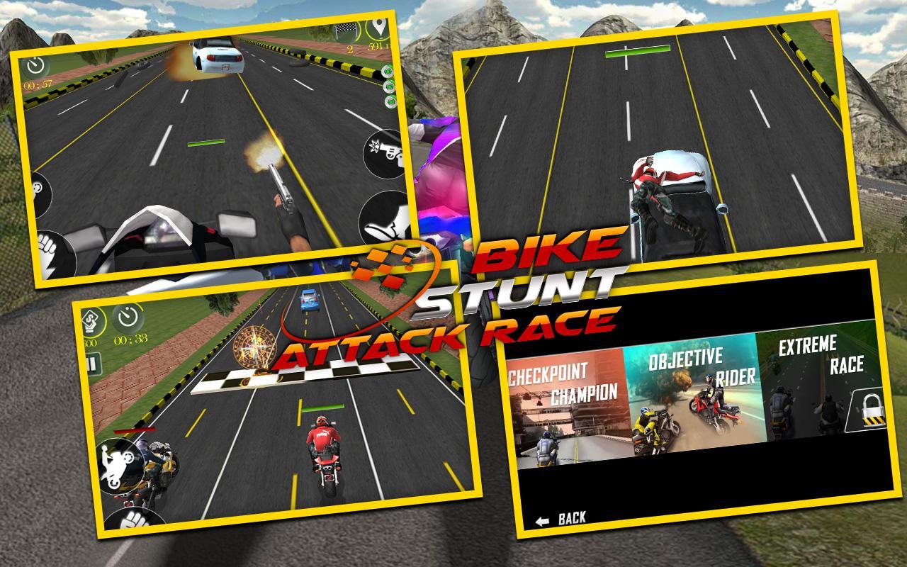 Bike Stunt Attack Race 3D
