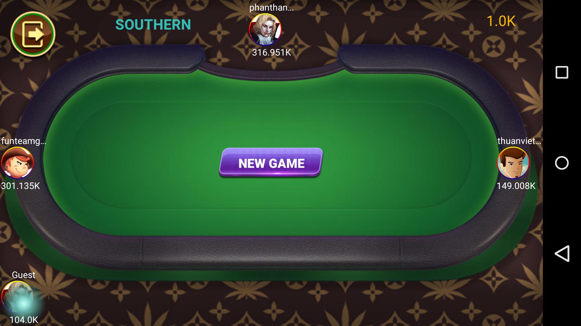 Poker Offline, southern poker