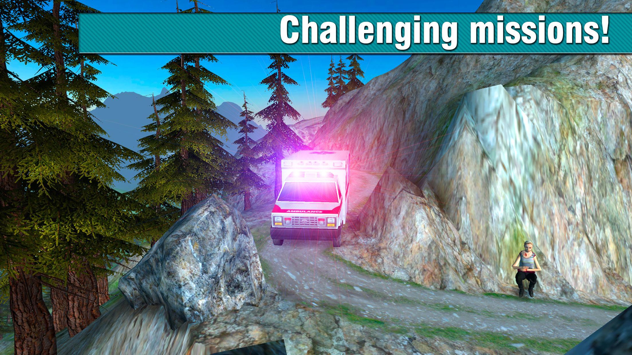 Hill Climb Ambulance Driver 3D