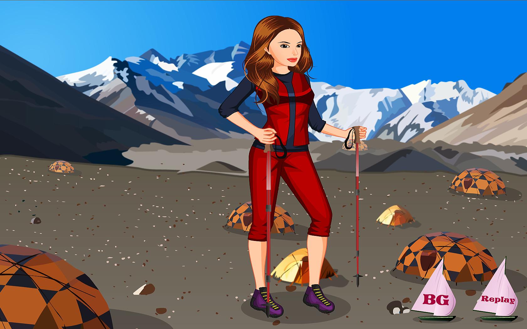Dress Up Trekking Fashion Girl