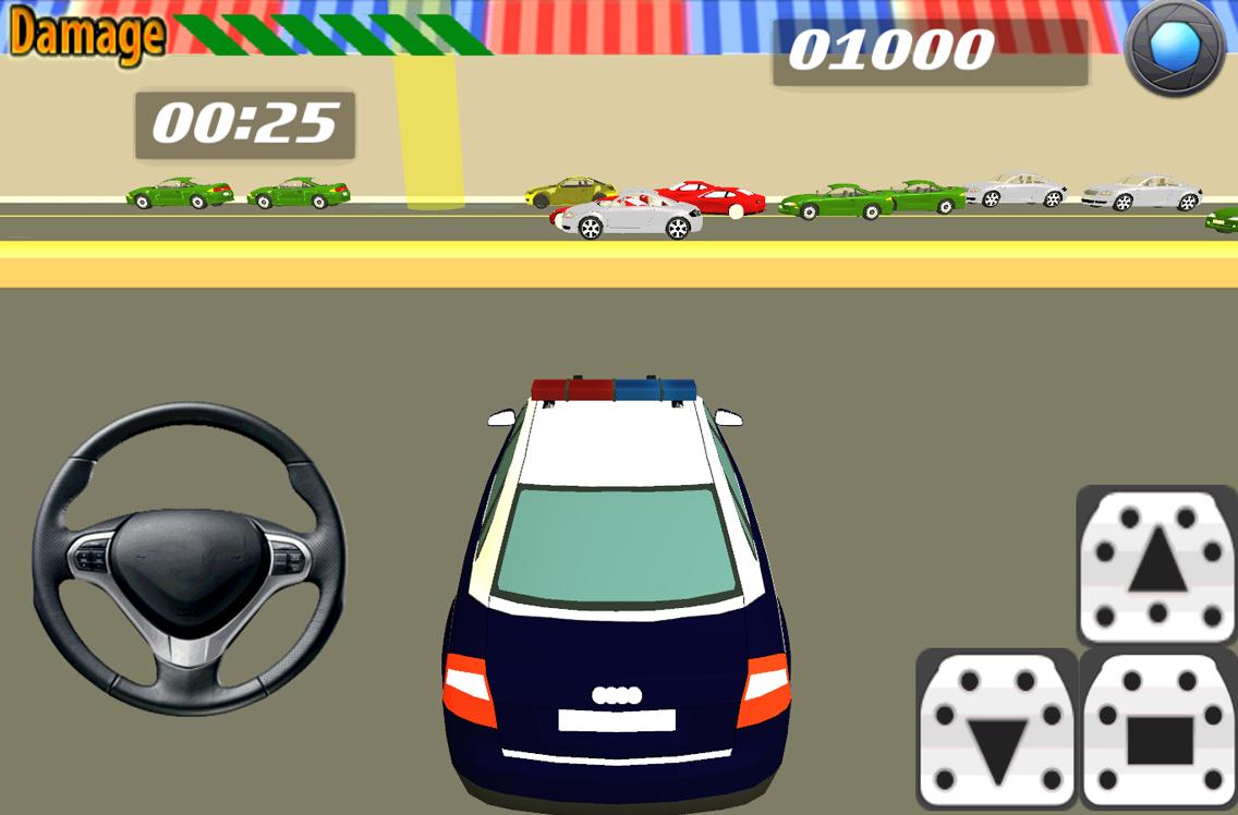 Police Car Parking Simulation